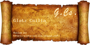 Glatz Csilla névjegykártya